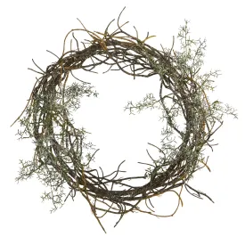 17” Frosted Twig Wreath