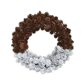 20" Frosted Pine Cone Wreath