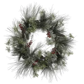 28" Frst Ponderosa Berry Pine Wreath