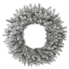 30in. Frosted Sable Pine Wreath Iridescent Glitter 180 Frosted PE/PVC Tips