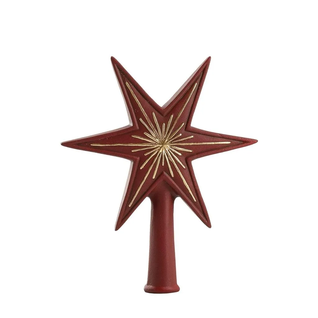 5.5" German Paper Mache Christmas Tree Topper "Little Star"