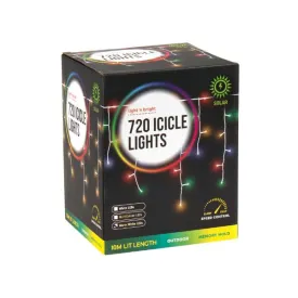 720 Warm White Icicle Lights - 10m