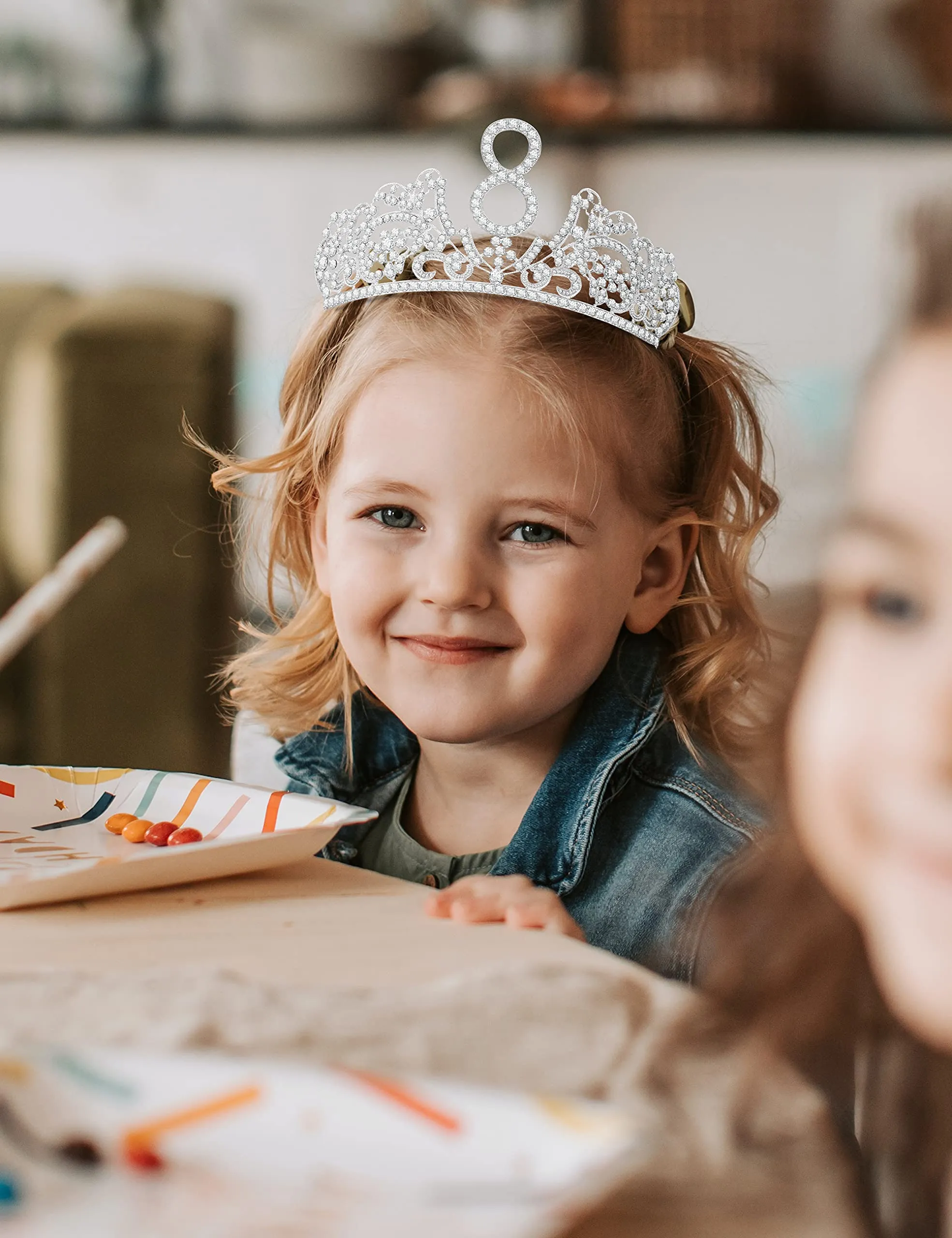 8th Birthday Gifts for Girl, 8th Birthday Tiara and Sash, 8th Birthday Decorations