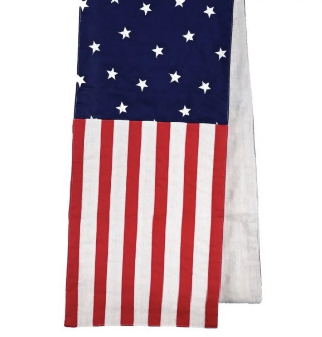 American Stars and Stripes table runner 13” x 72”