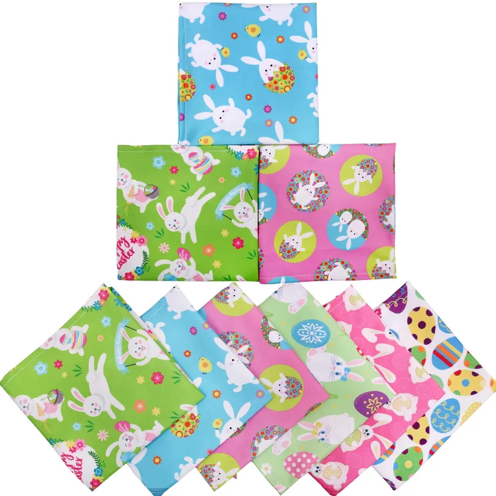 AnniePaw 30pcs Easter Rabbit Dog Bandanas Scarf for Small Dogs Pet Grooming Accessories