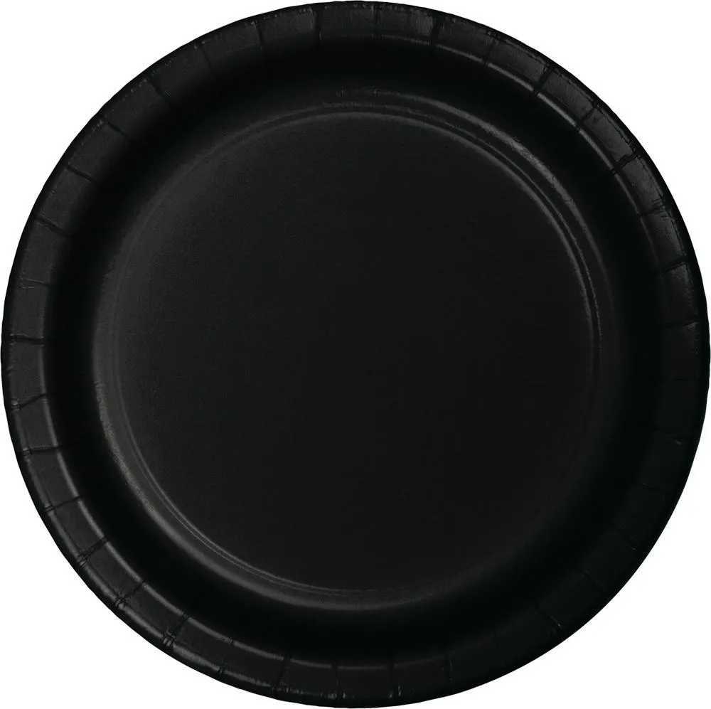 Black Paper Plates (24/Pkg)