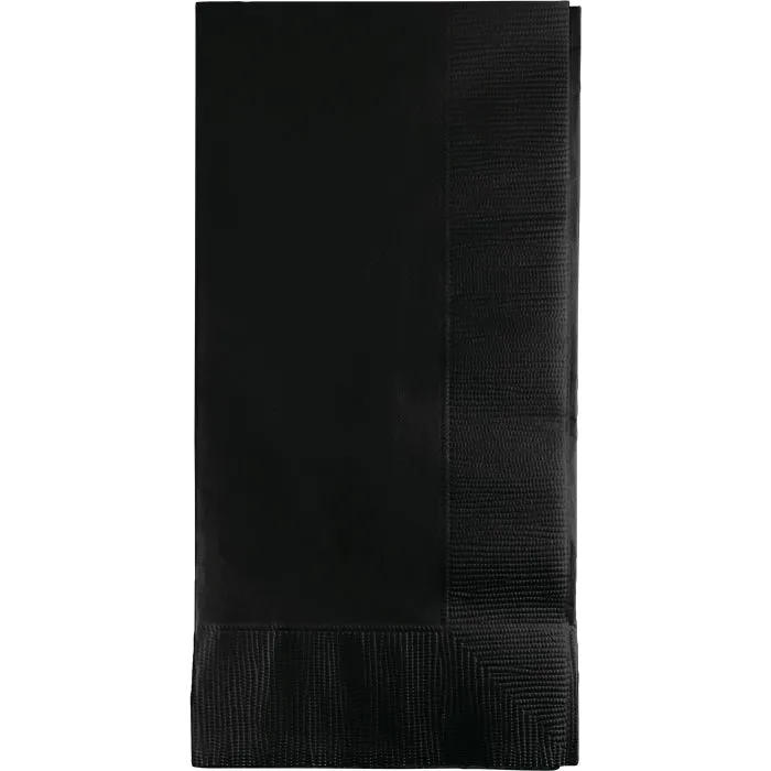 Black Velvet Dinner Napkins 2Ply 1/8Fld (50/Pkg)