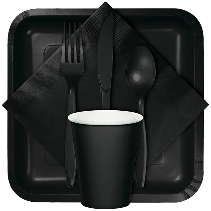 Black Velvet Dinner Napkins 2Ply 1/8Fld (50/Pkg)