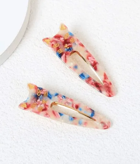 Cat acetate hair clips | Colourful barrette clips| korean hair accessories| animal hair clip | gift for cat lover