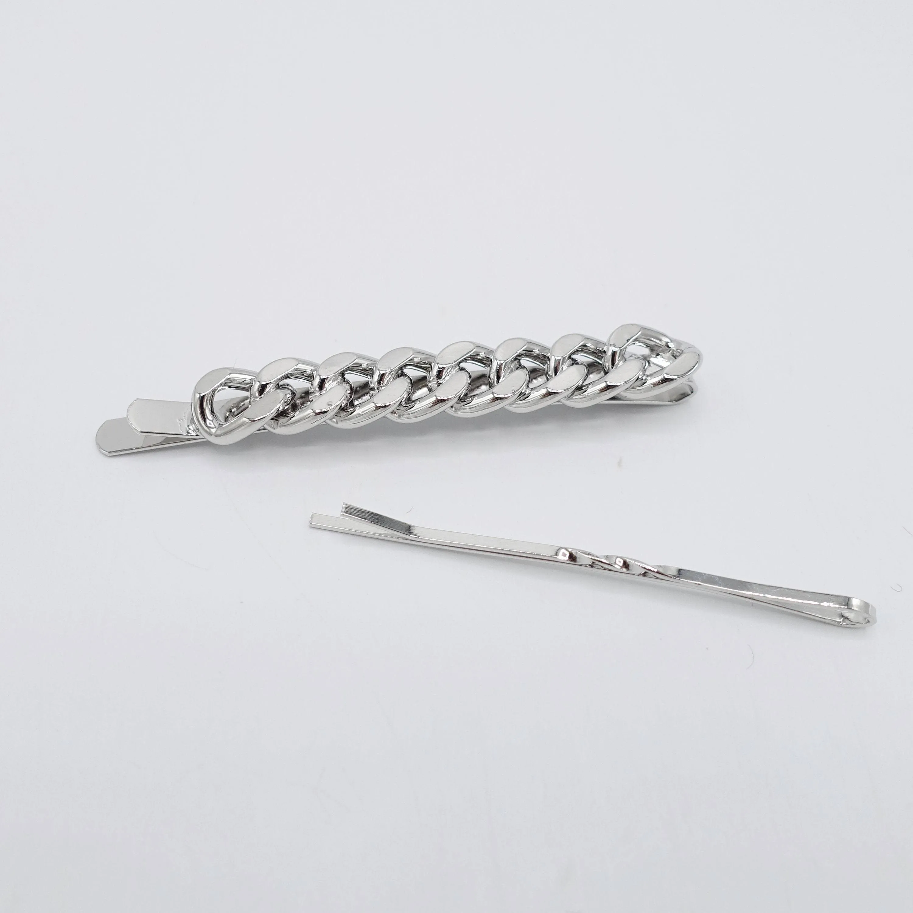 chain hair clip set