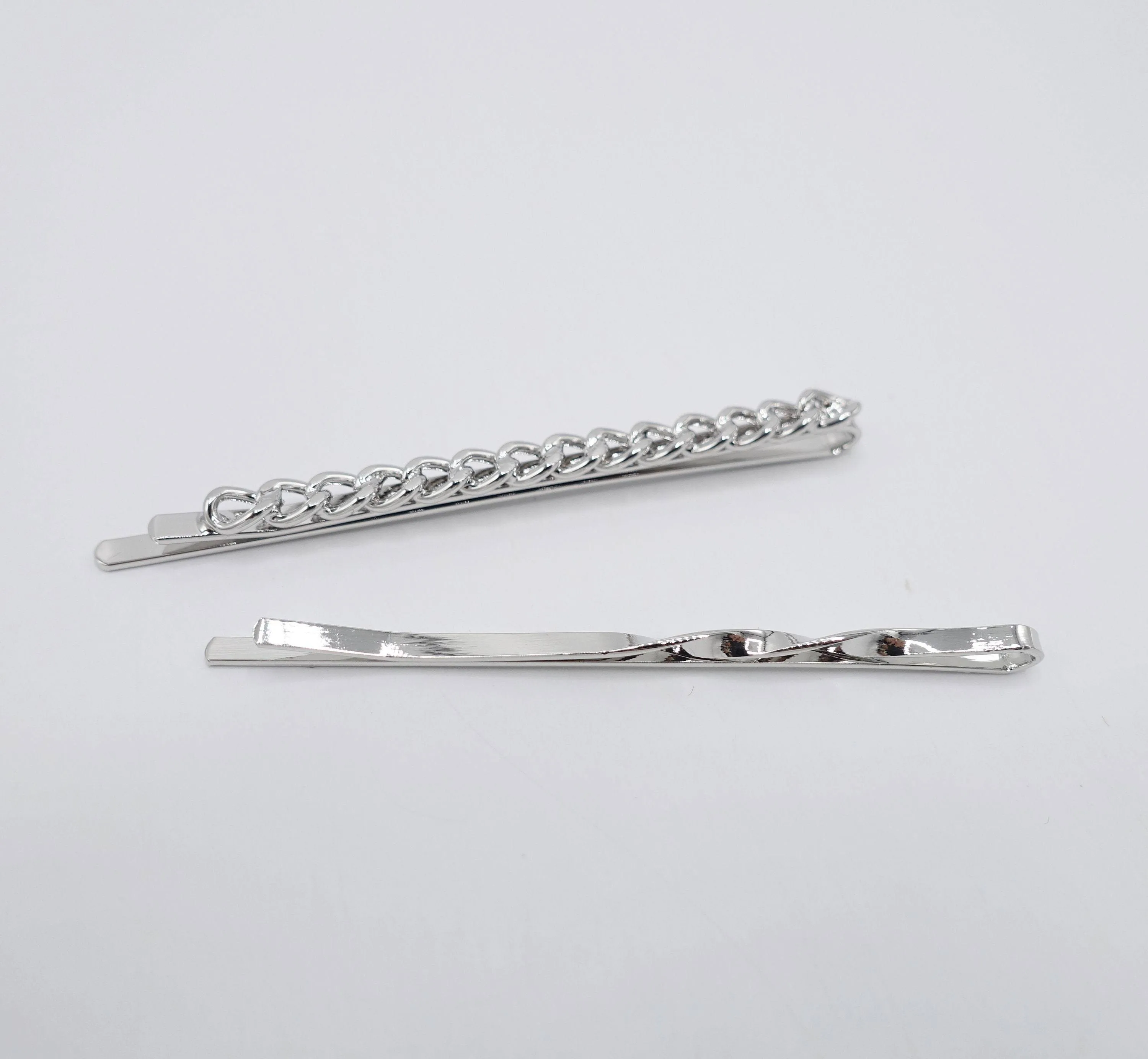 chain hair clip set