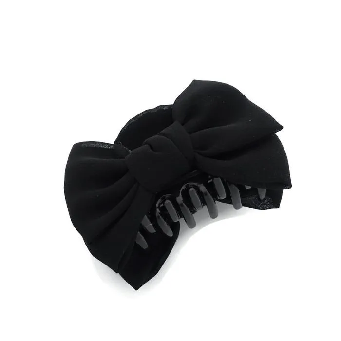 Chiffon Black hair Bow Series Bow claw,Bow barrette,Bow banana clip