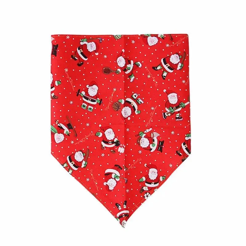 Christmas Dog Bandanas Pet Fashion Towel