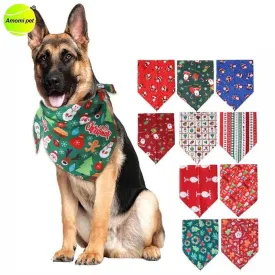 Christmas Dog Bandanas Pet Fashion Towel