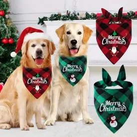 Christmas Pet Triangle Scarf Dog Bandanas