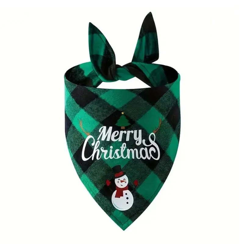 Christmas Pet Triangle Scarf Dog Bandanas