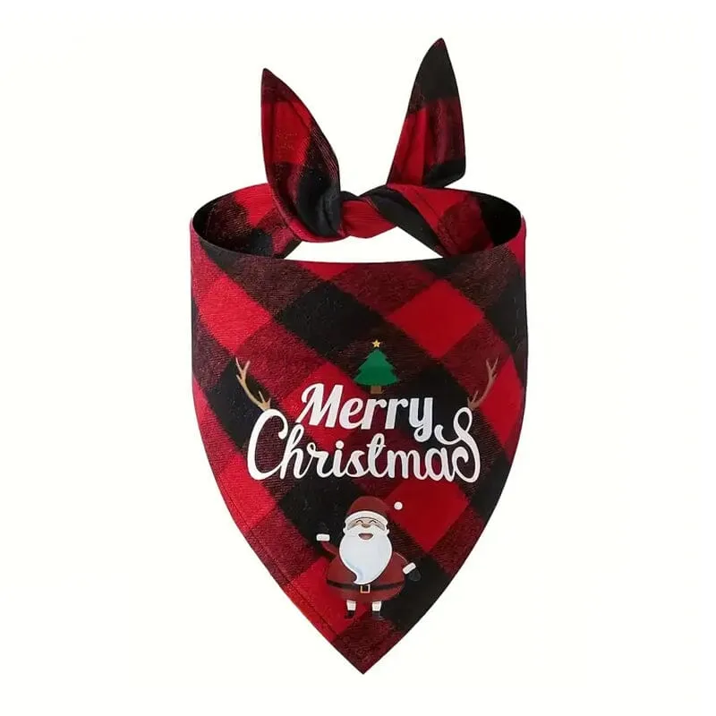 Christmas Pet Triangle Scarf Dog Bandanas