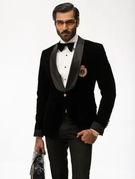 CLASSIC BLACK VELVET DINNER JACKET