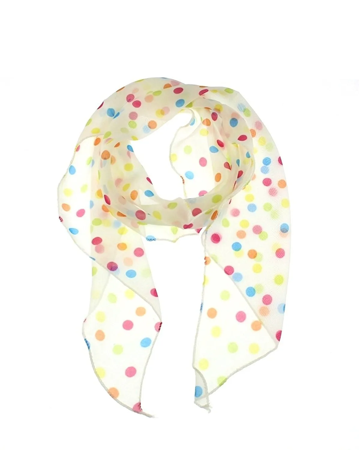 Colourful Polkadot on White Sash (3 in 1)