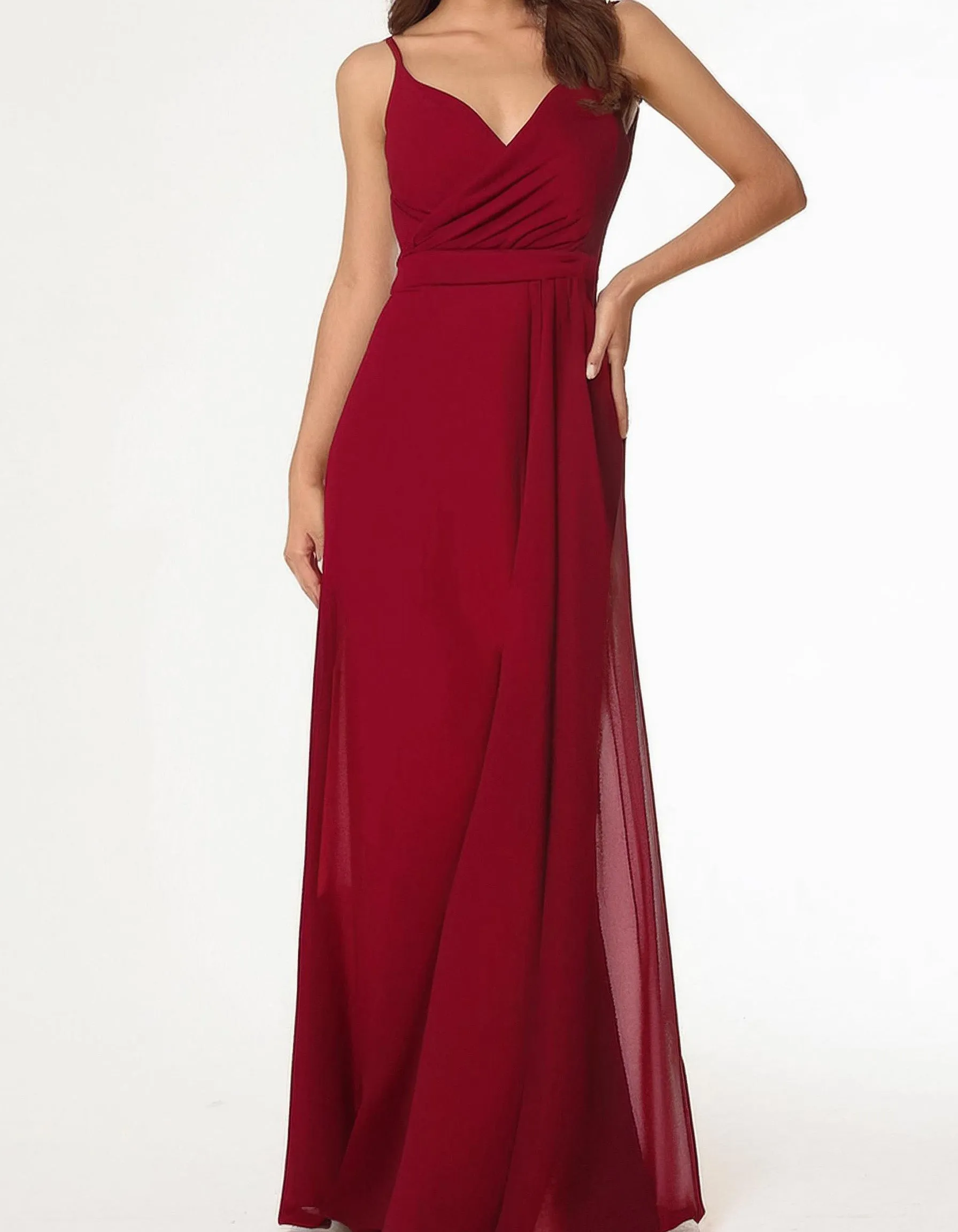 Crimson Romance Evening Gown