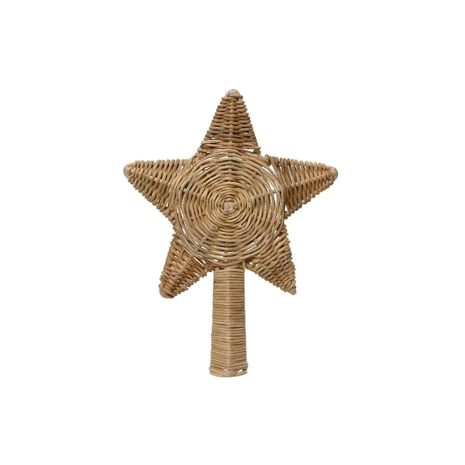 Decoris Rattan Star Tree Topper