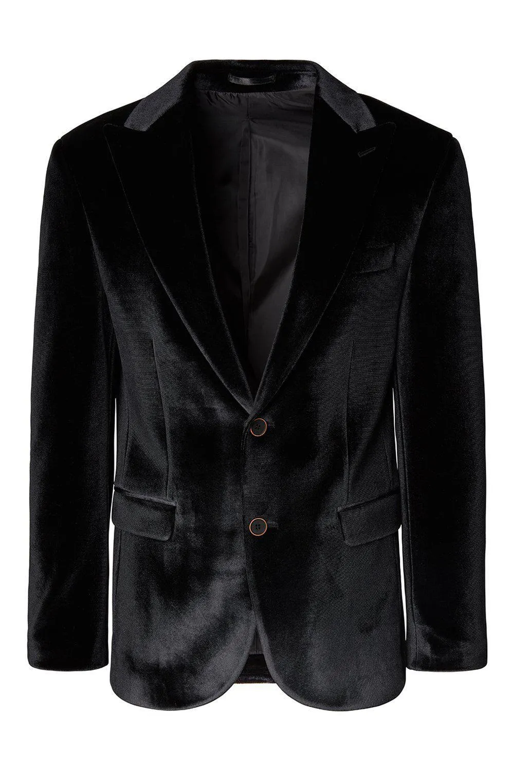 Dumond Peak Lapel Velvet Dinner Jacket - Black