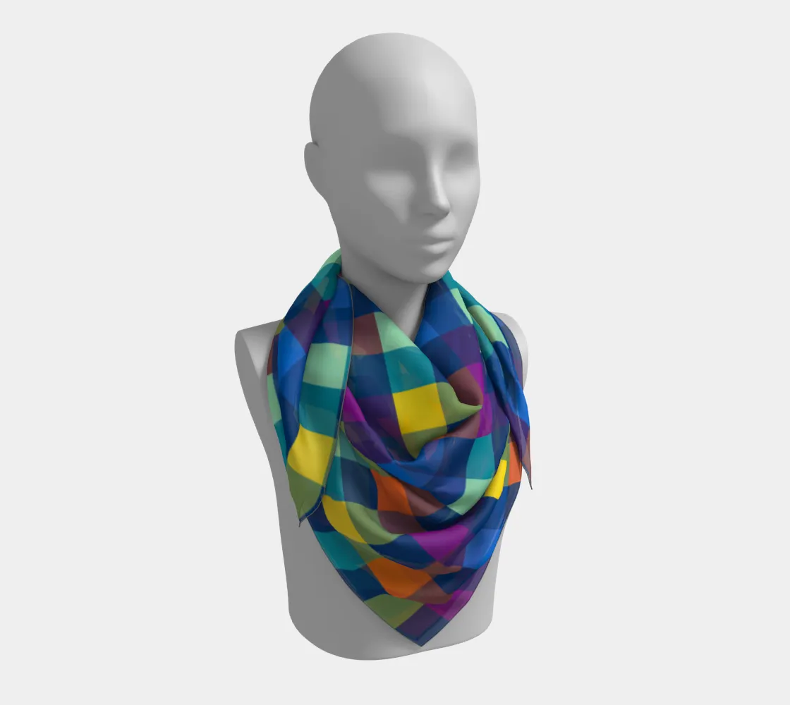 Festive Pixels Square Scarf