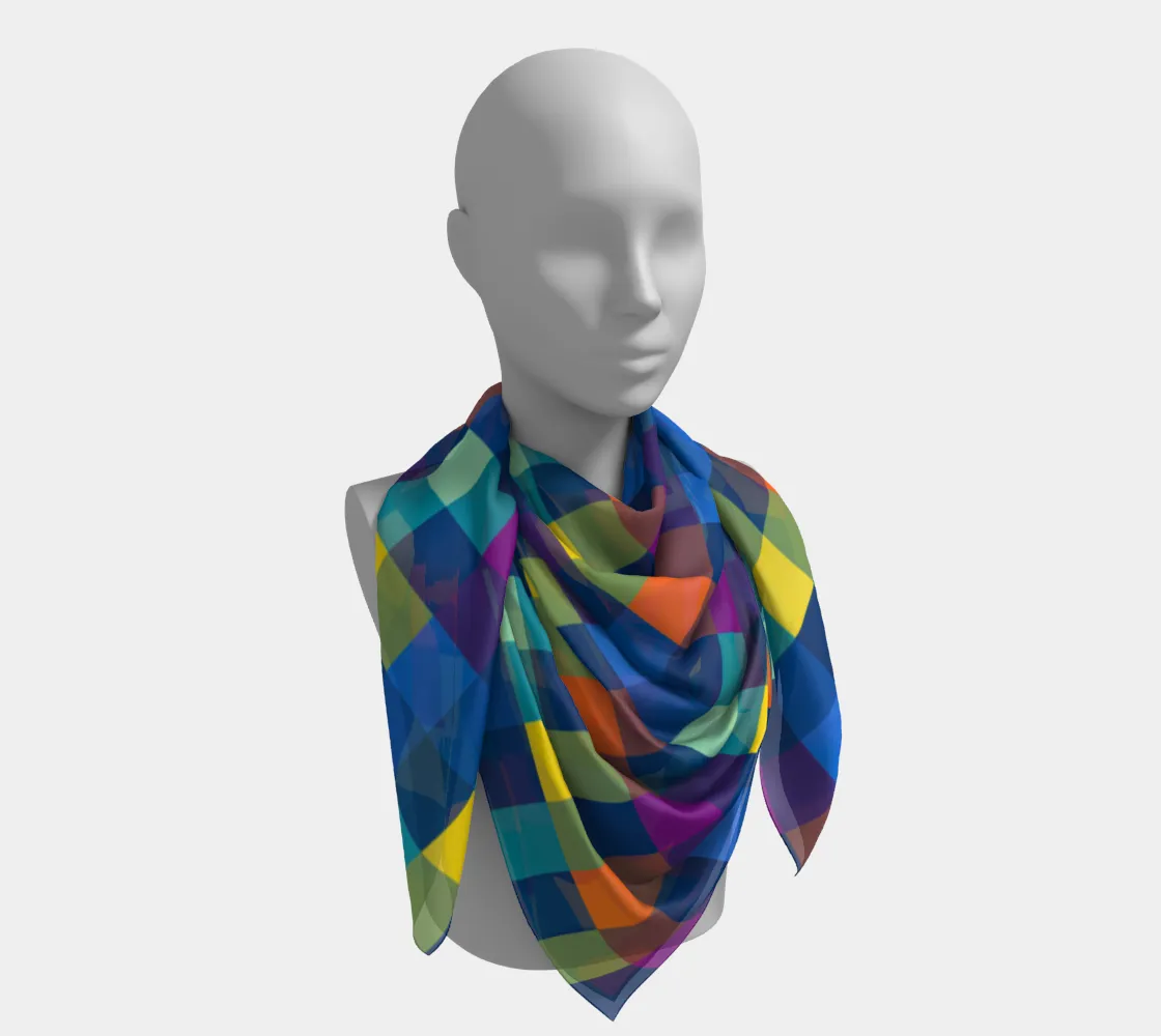 Festive Pixels Square Scarf