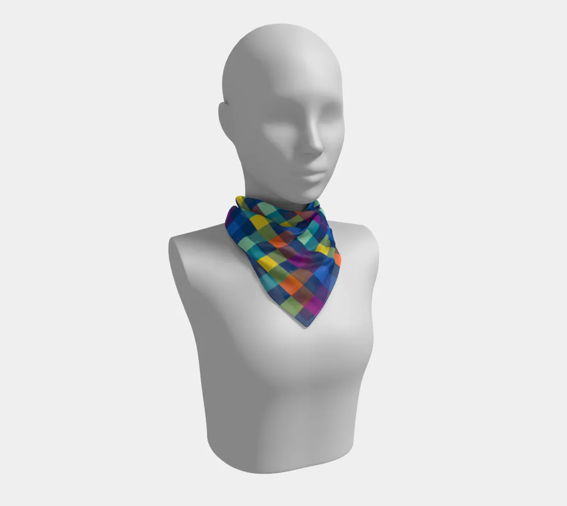 Festive Pixels Square Scarf