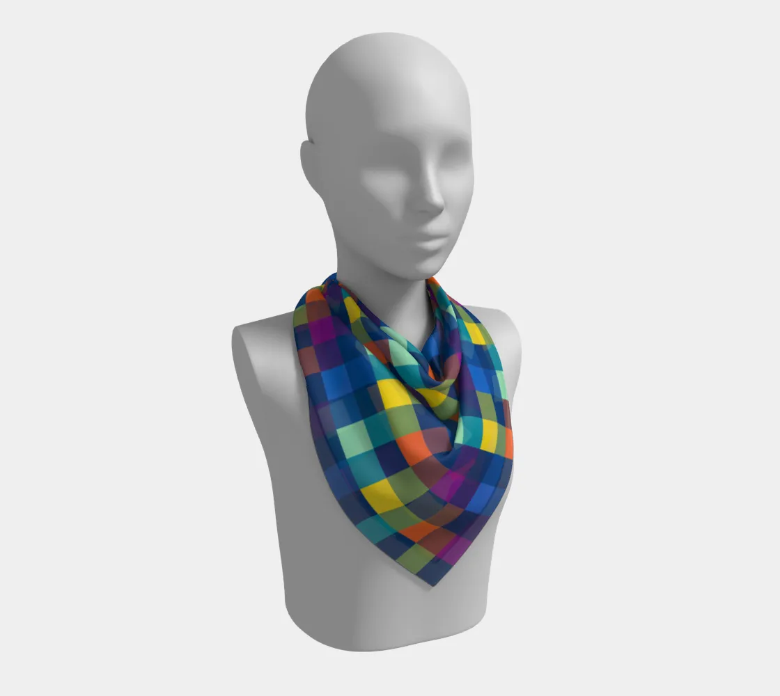 Festive Pixels Square Scarf