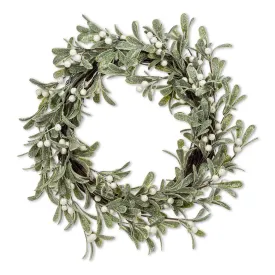 Frosted Mistletoe Wreath