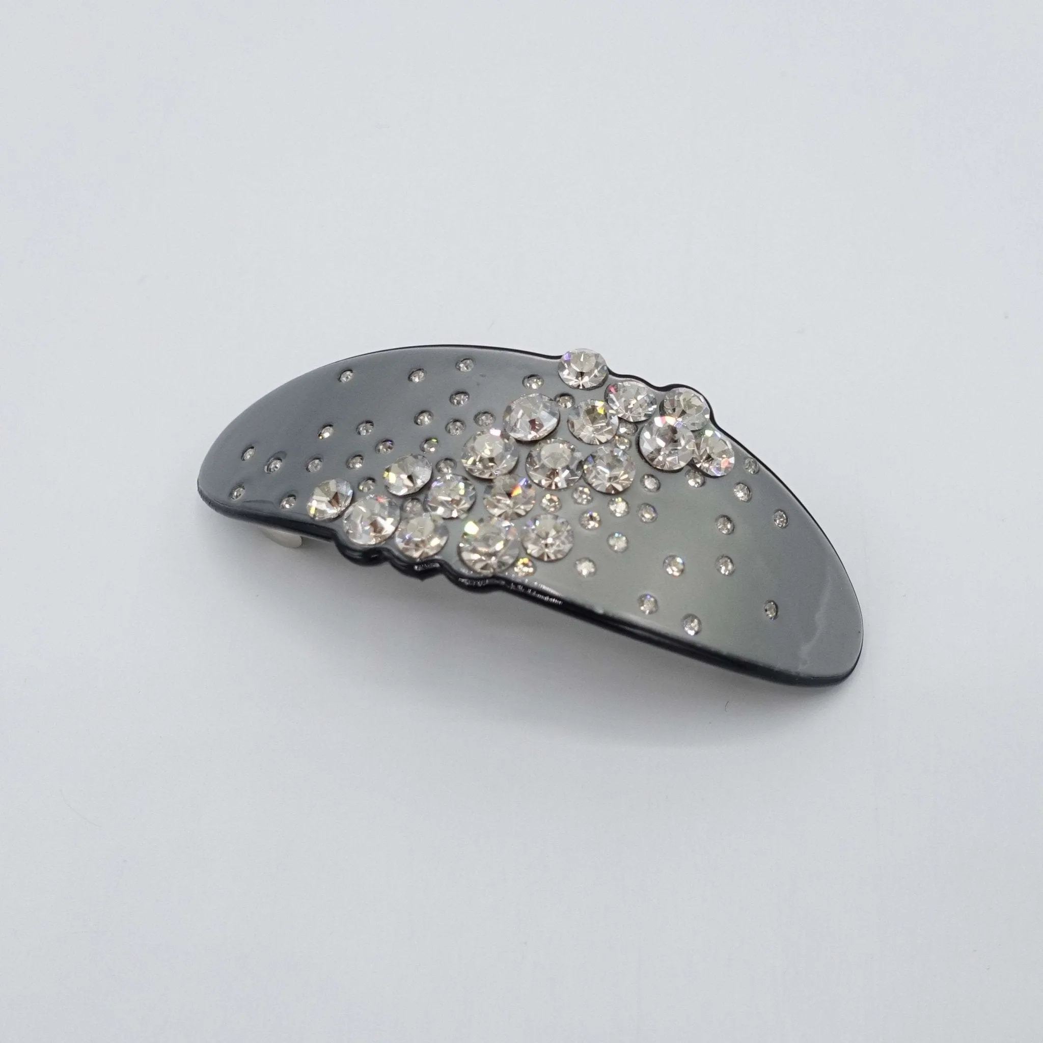 galaxy rhinestone embellished cellulose acetate hair barrette women hair accessory