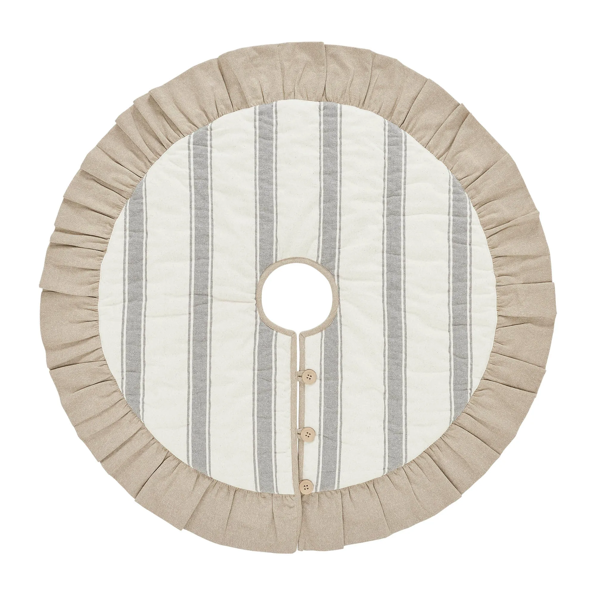 Grace Grain Sack Stripe Tree Skirt 36