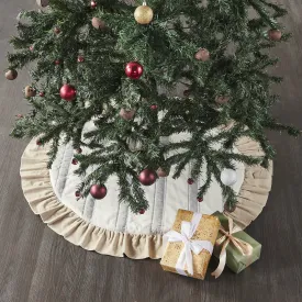 Grace Grain Sack Stripe Tree Skirt 36