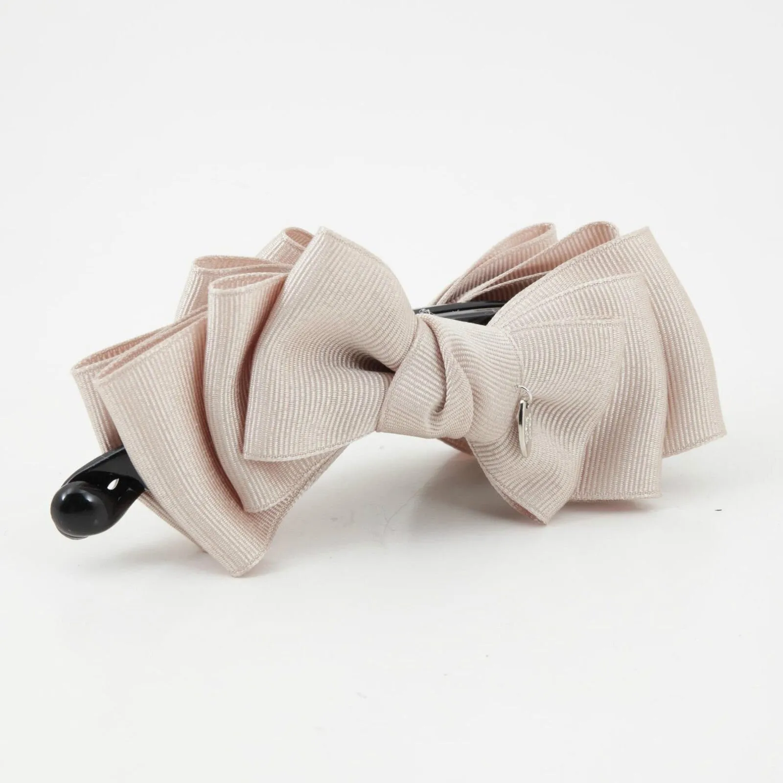 Handmade grosgrain multi layer bow banana hair clip