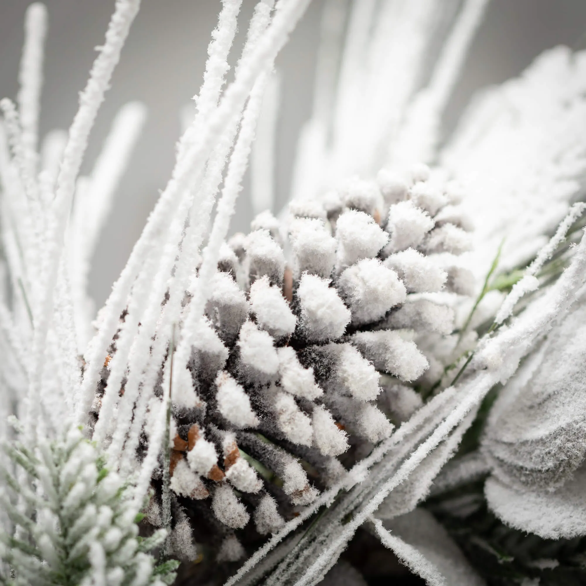 Heavily Flocked Wreath