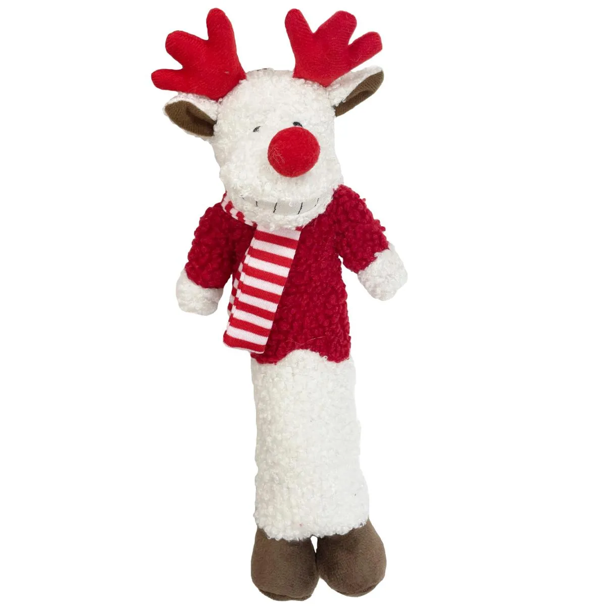 Holly & Robin | Christmas Dog Toy | Loofa Reindeer for Medium & Large Dogs