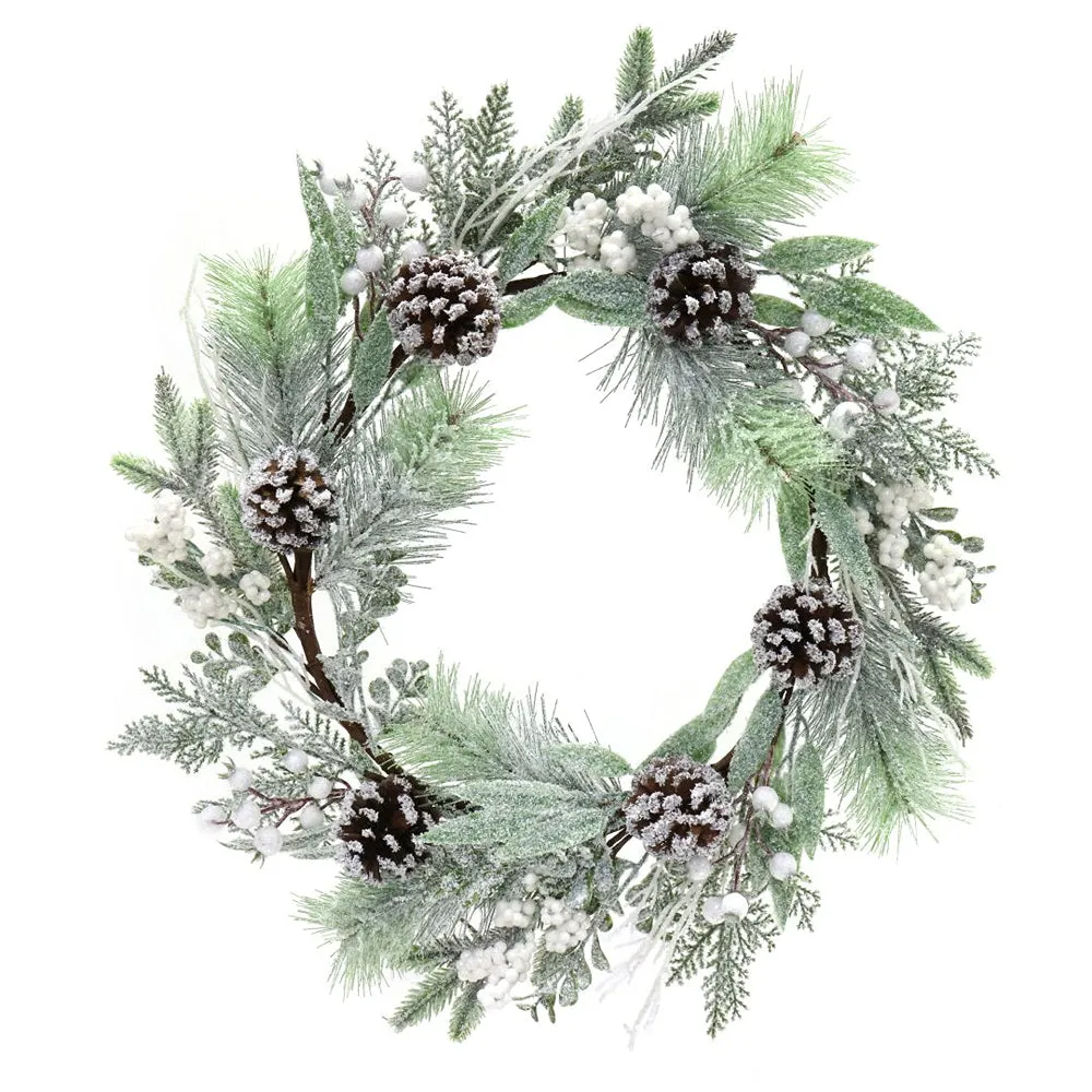 Icy Pine Berry Wreath | 55cm