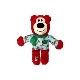 Kong Holiday Wild Knots Bear Dog Toy - Christmas