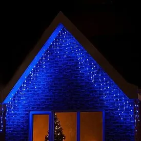 LED Blue Icicle Lights (20m)