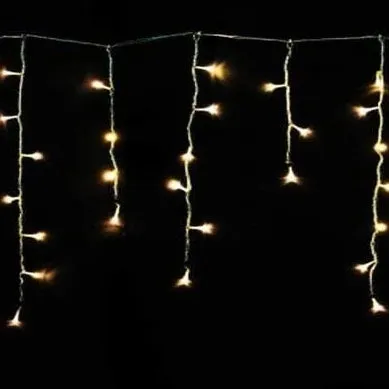 LED Warm White Icicle Lights (20m)