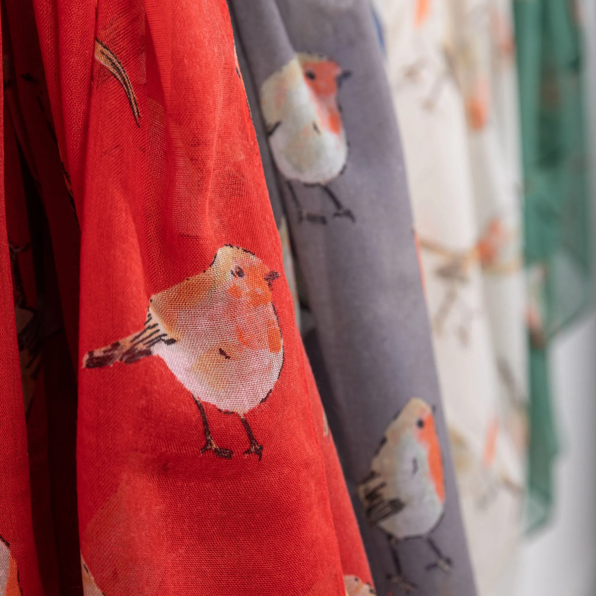 Little Robins Print Scarf