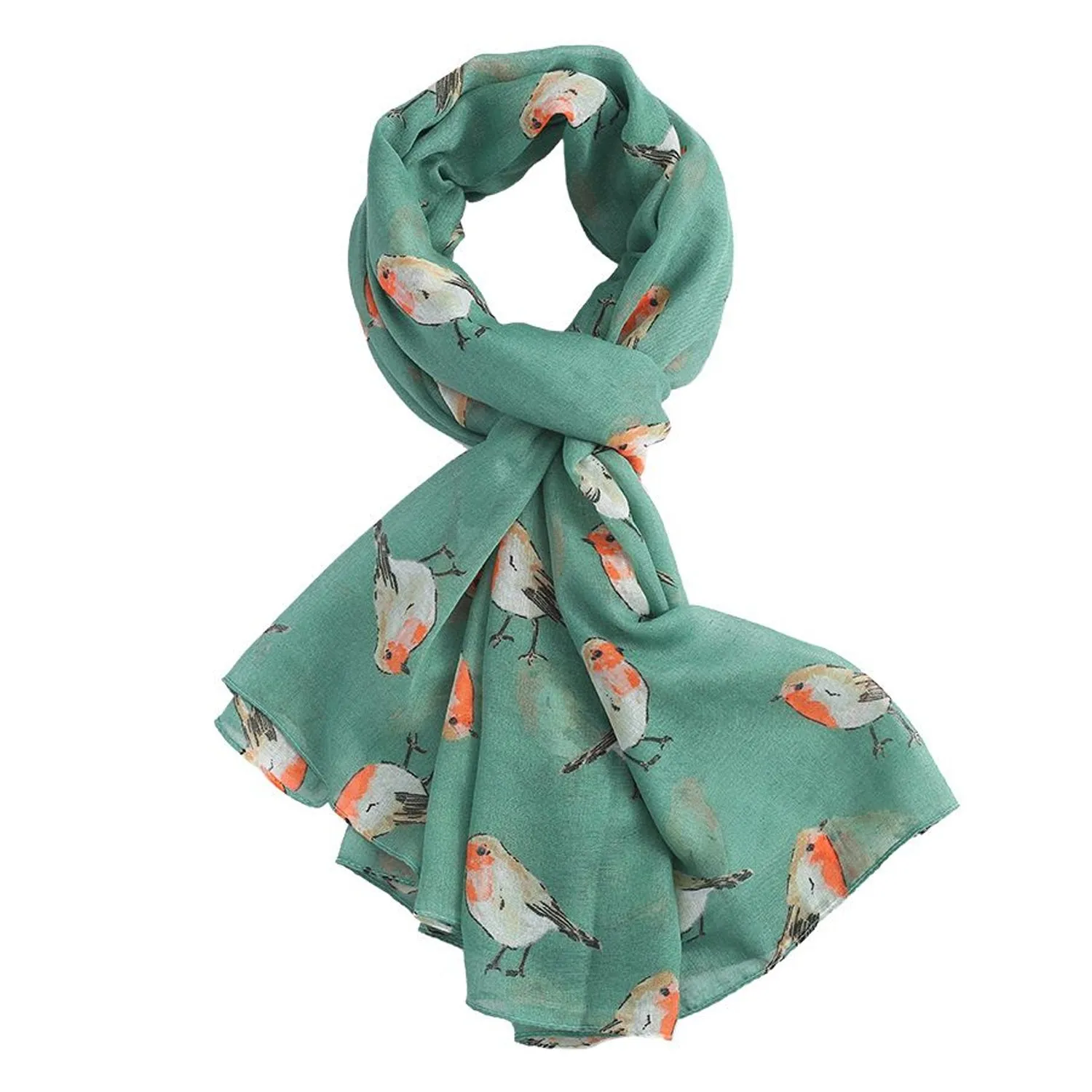 Little Robins Print Scarf