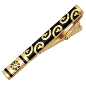 Mens Necktie Bar Clip In Stainless Steel Gold And Black Outfits For Men