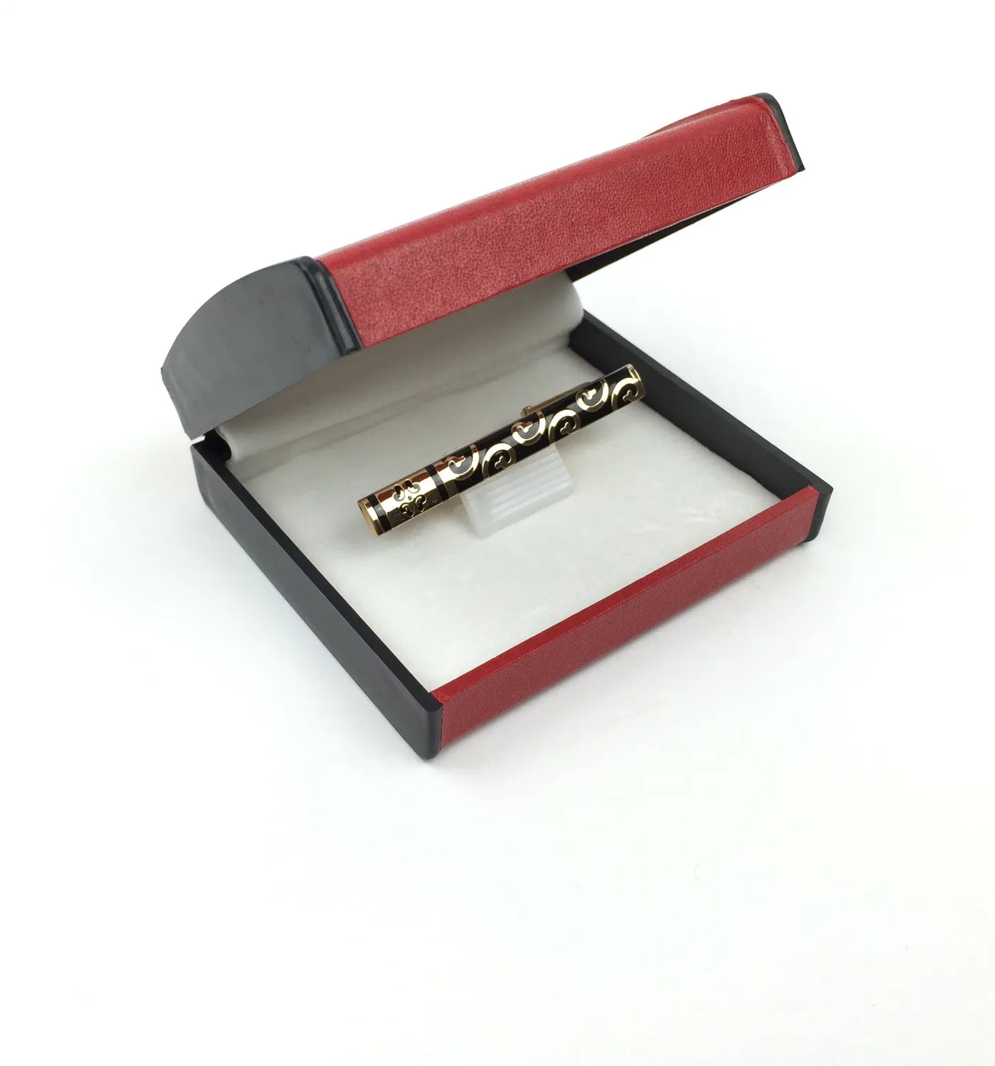 Mens Necktie Bar Clip In Stainless Steel Gold And Black Outfits For Men