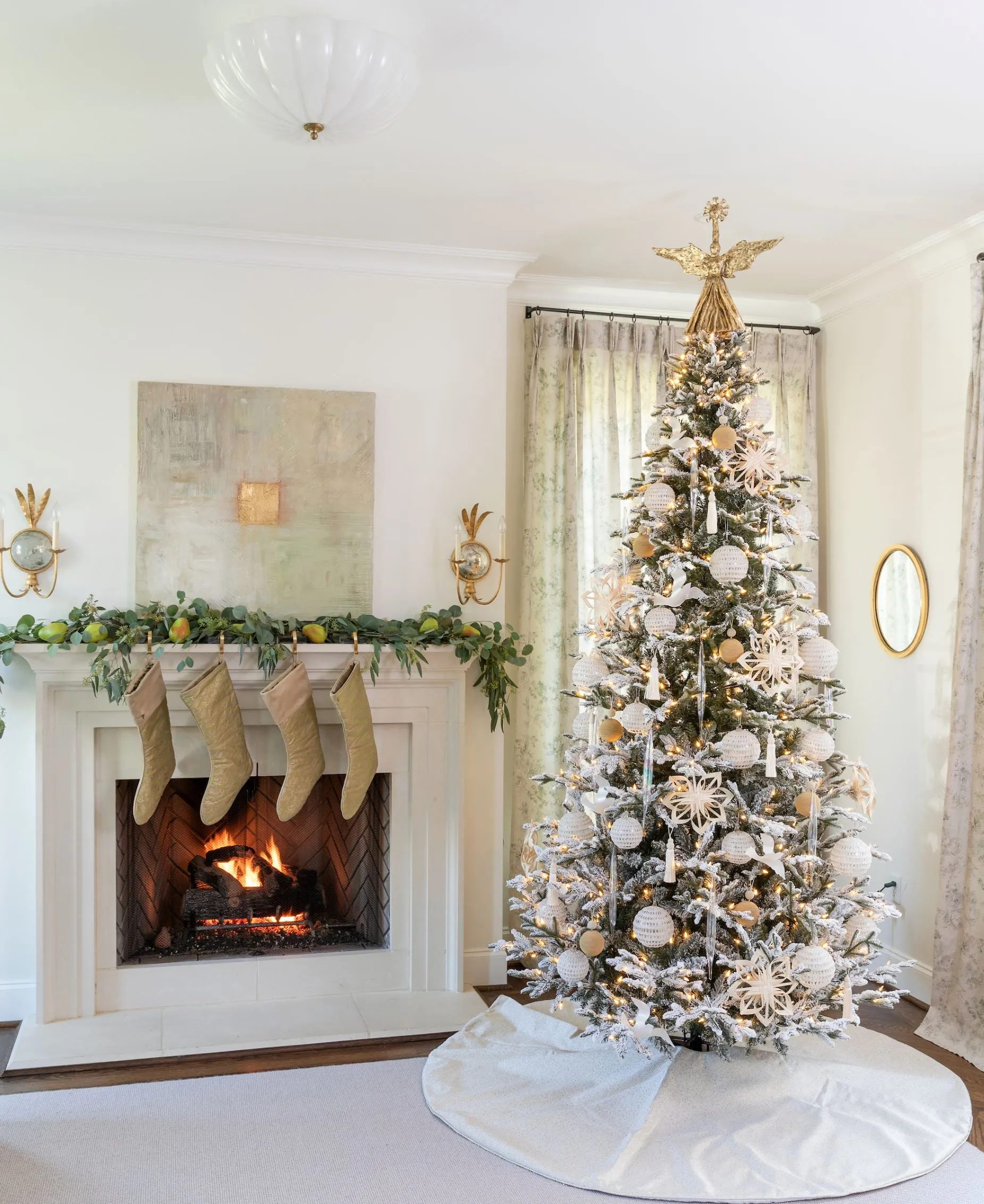 Metallic Woven Christmas Tree Skirt