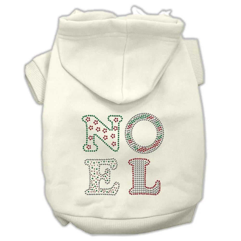 Noel Rhinestone Hoodies Cream XS (8)