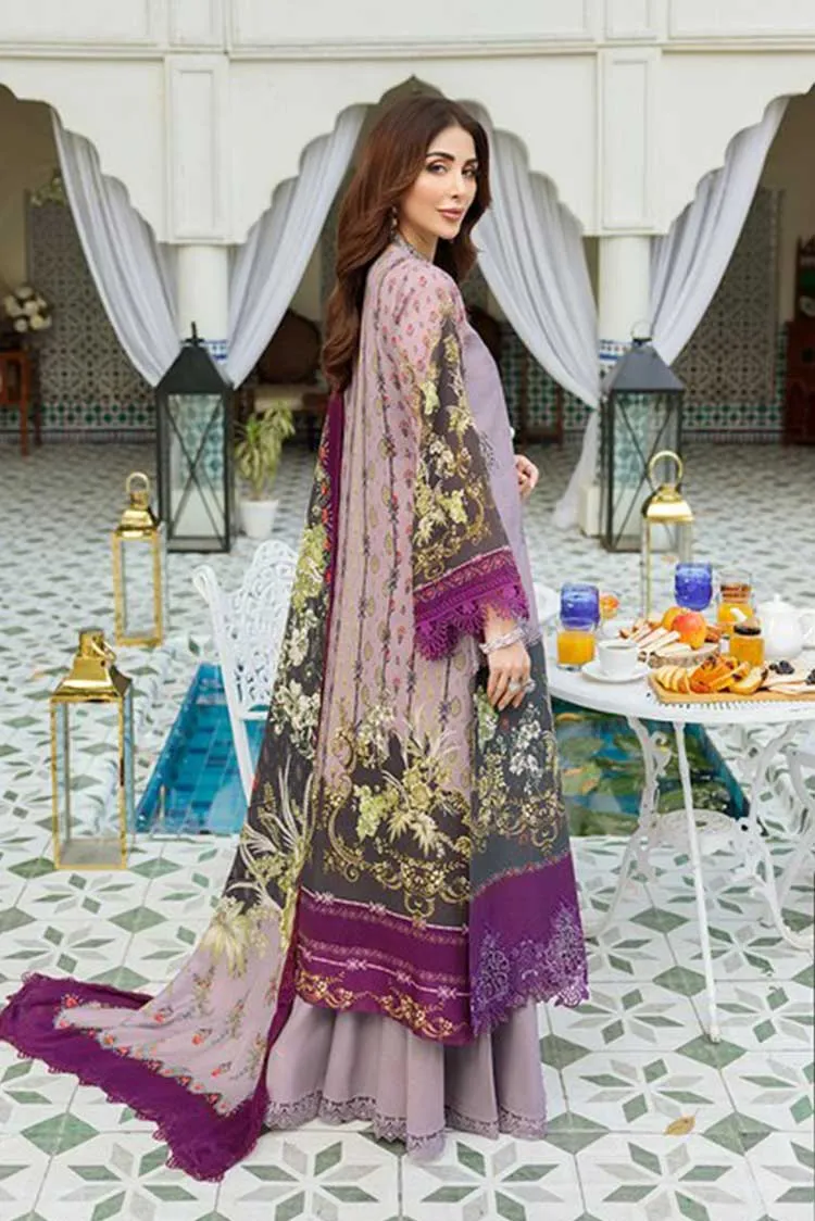 Noor by Saadia Asad - Design 4A Noor Embroidered Prints Woolen Shawl Collection