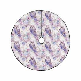 Pastel Owls  Christmas Tree Skirt