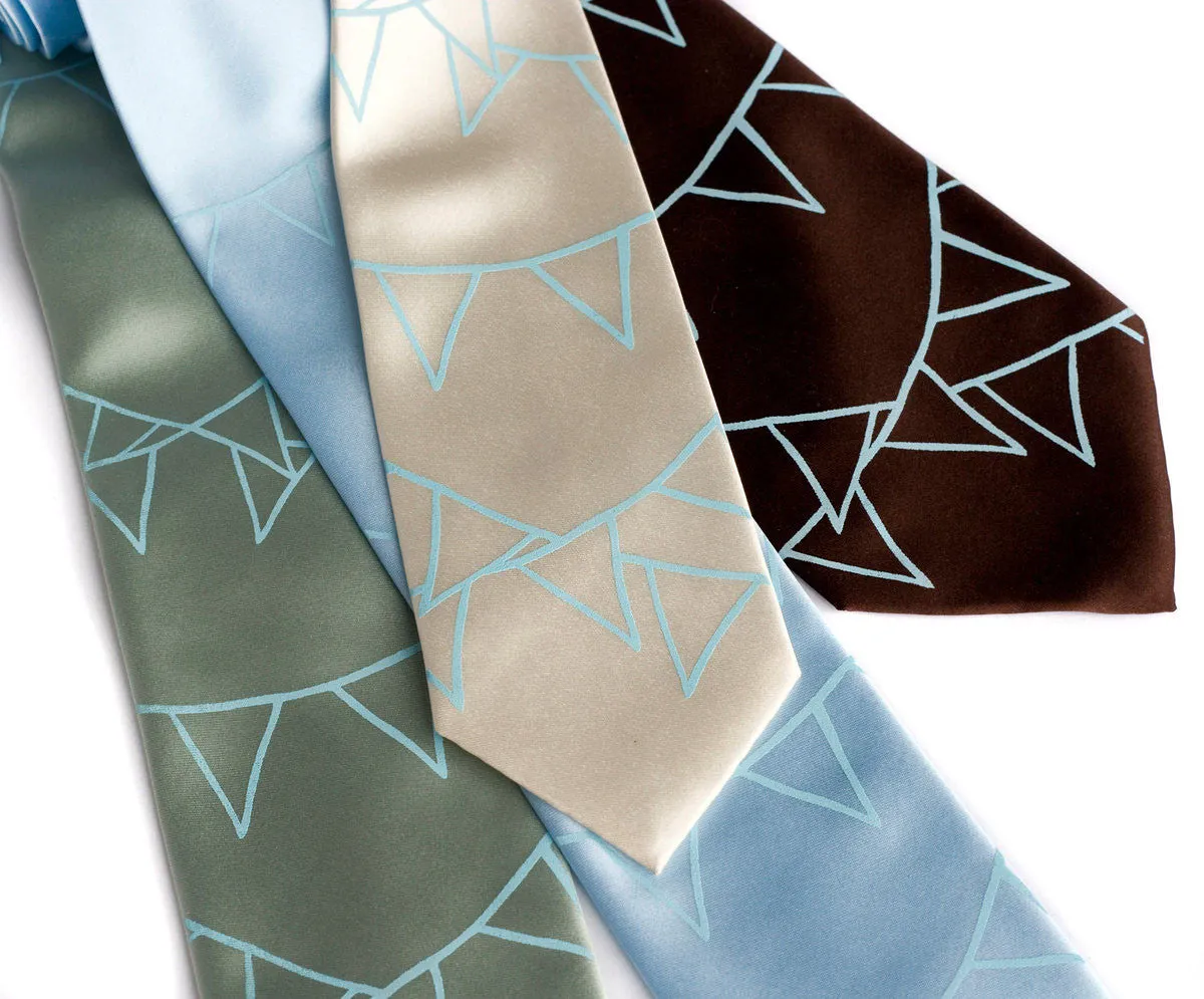 Pennant Flags Necktie, microfiber tie.